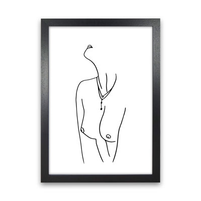 Female Necklace Lineart - Print