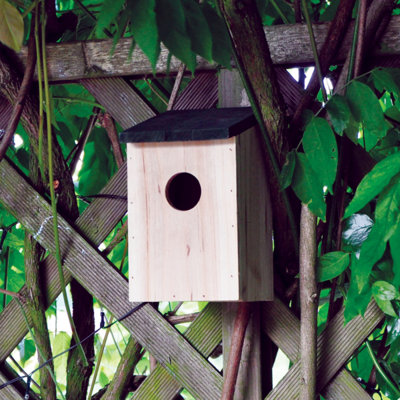 Wood Bird Nesting Box Hanging Birdhouse