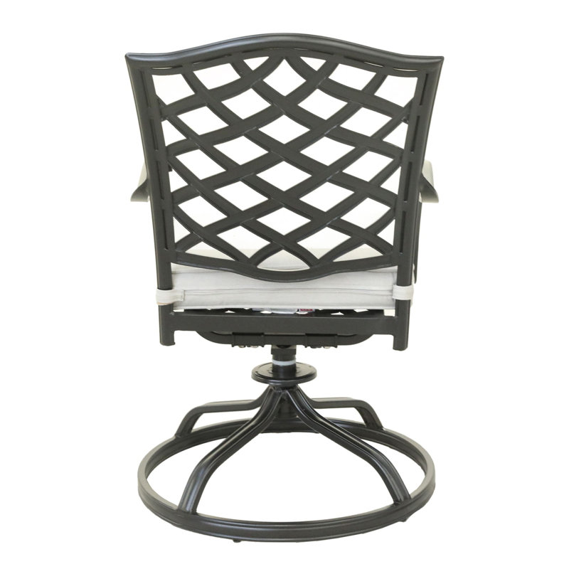 Chaise de salle à manger pivotante, ensemble de 2, Blanc