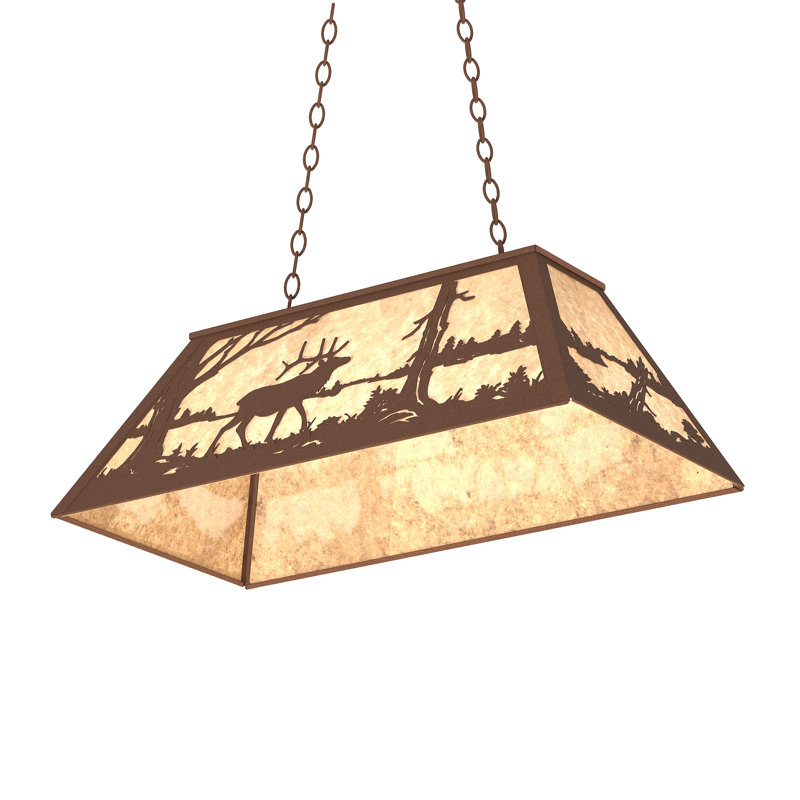 6 - Light Pendant, Silver, Café Noir, Mica