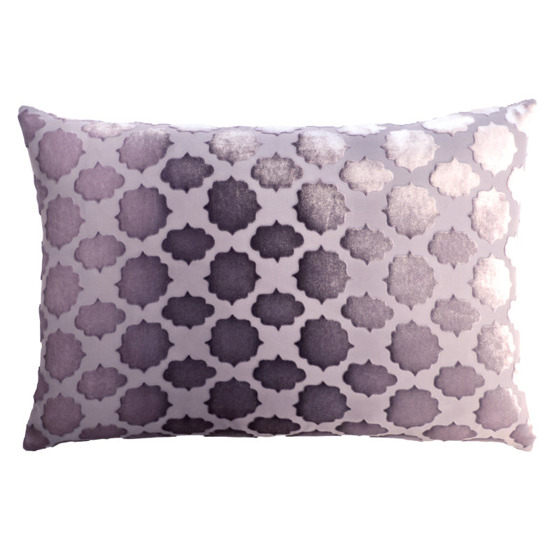 Mod Fretwork Lumbar Pillow Cover & Insert, Thistle, Down Blend, 14" x 20"
