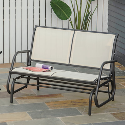 Banc oscillant pour 2 personnes Outsunny