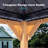 12 Ft. X 20 Ft. Cedar Framed Patio Gazebo With Dual Metal Hardtop Roof