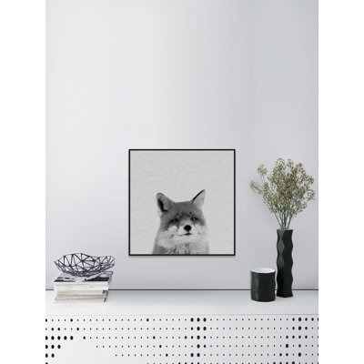 Foxy Surprise II - Drawing on Canvas