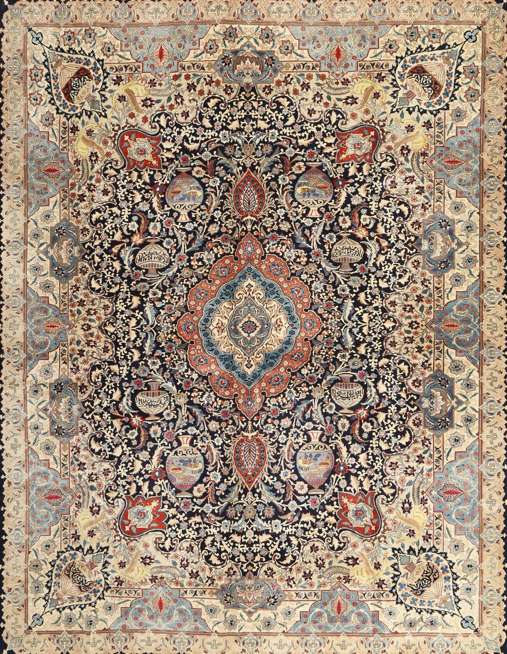 Astoria Grand Adalene Oriental Maroon/Gray/Cream Area Rug | Wayfair