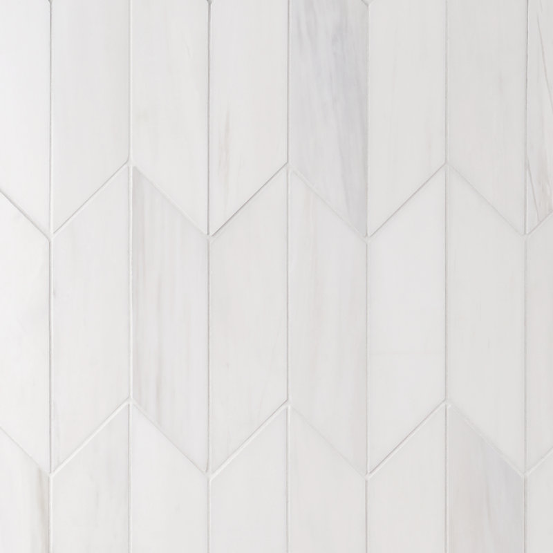 Bianco Dolomite 3 In. X 12 In. Honed Marble Floor And Wall Tile (4.94 Sq. Ft. / Case)