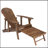 Foldable Acacia Wood Adirondack Chair – Traditional Slats, Rustic Outdoor Design, Wide Armrests For Comfort And Style-2083000601