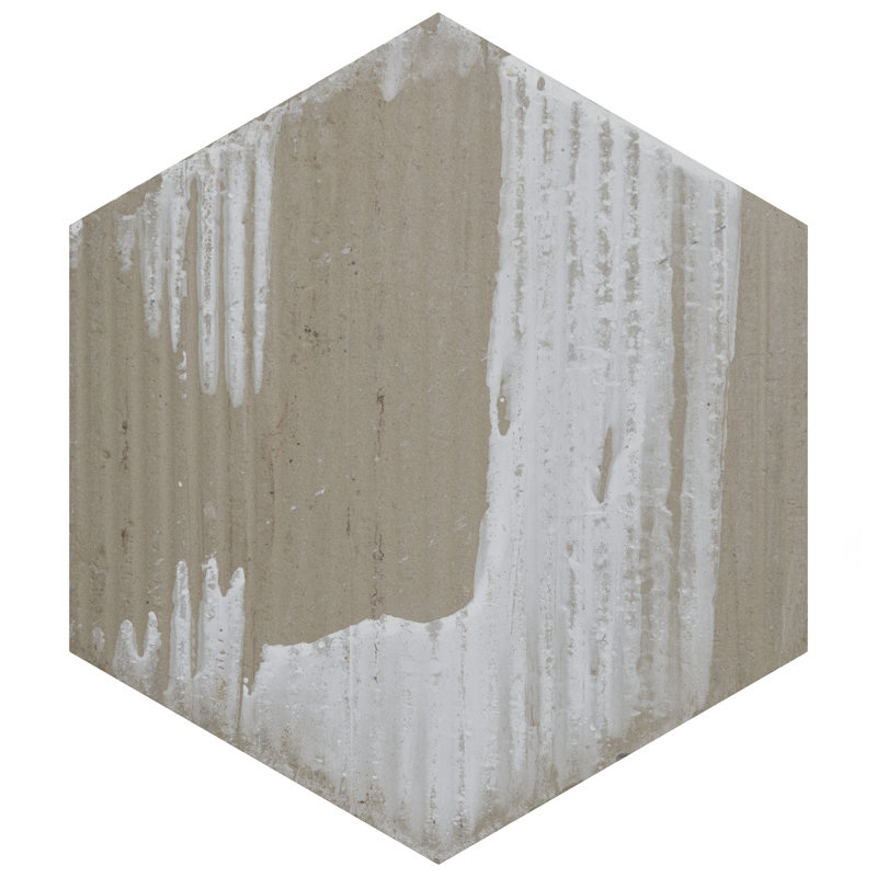Retro 7" x 8" Porcelain Wood Look Wall & Floor Tile, Blue