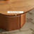 Cherry Solid Wood Oval Coffee Table-1750427352-1750426919