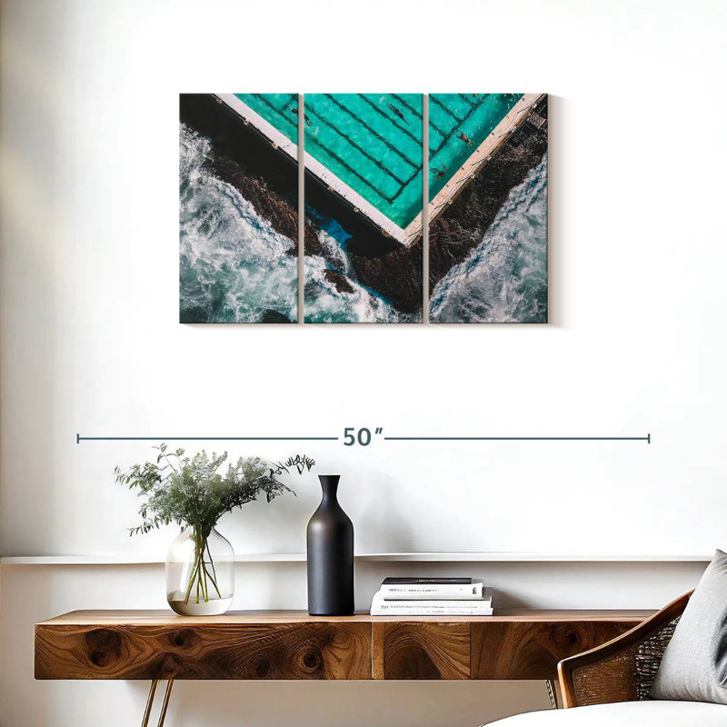 Rorry The Pool By The Beach, 20" H x 33" W