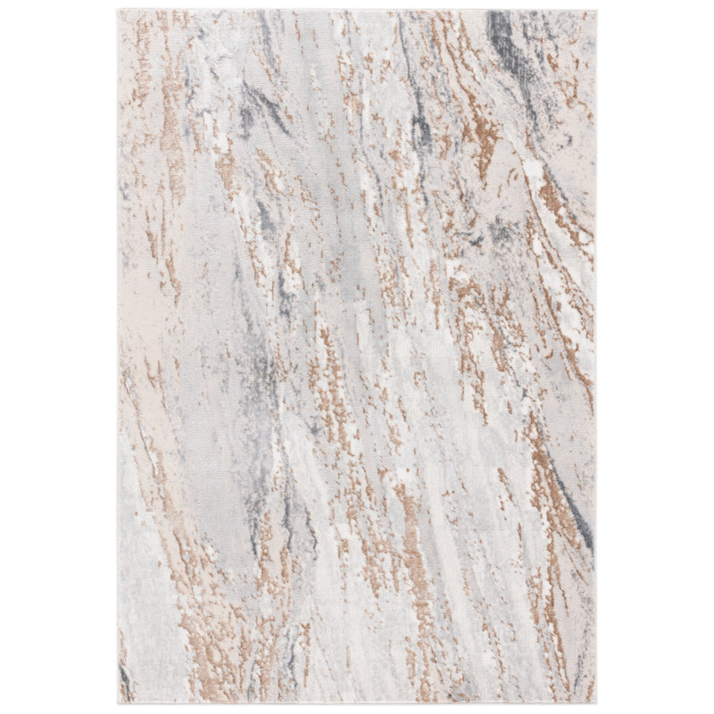 Kayliann Performance Abstract Rug, Rectangle 5'3" x 7'