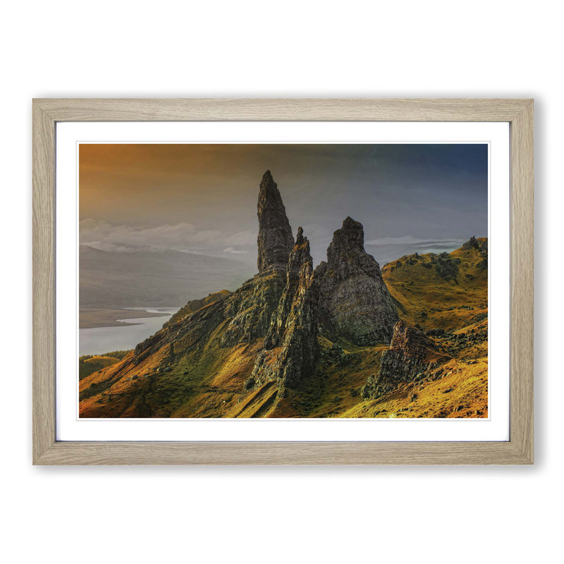 Single Picture Frame Print, Oak