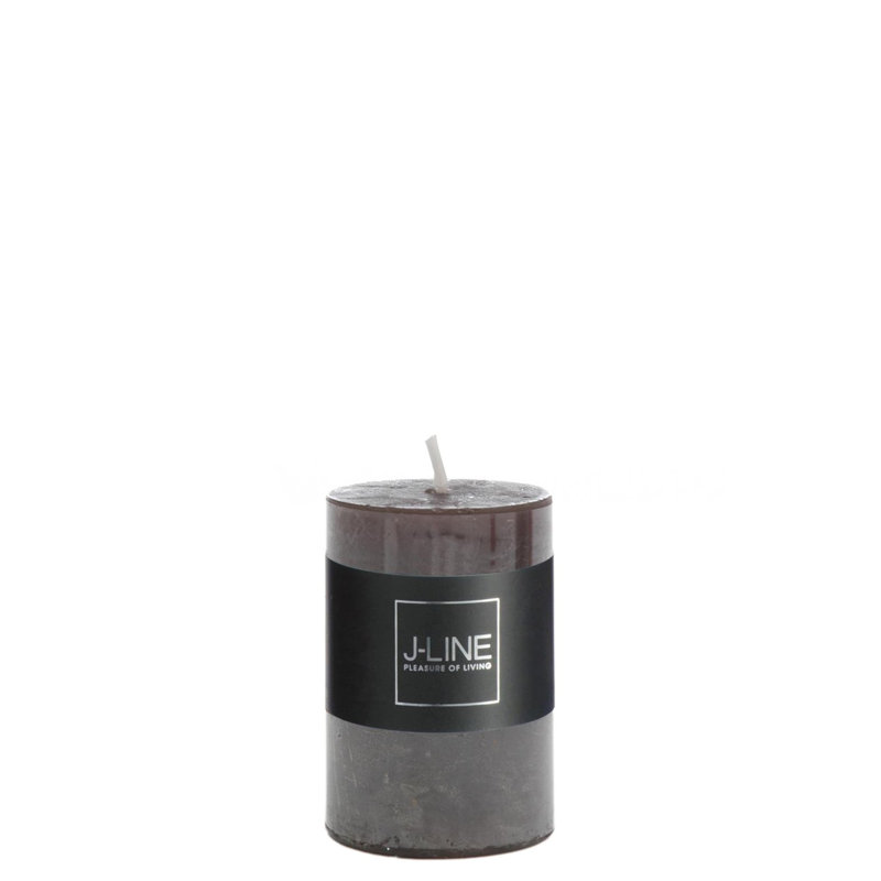 Sweet Unscented Pillar Candle, Black