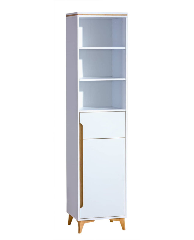 Dequilla 46cm Sideboard, White Matt/Mountain Ash
