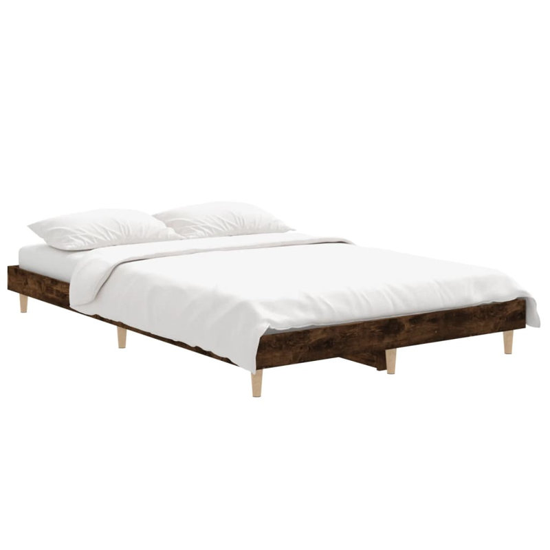 Brotherhood Bed, 120 x 190cm, Smoked Oak