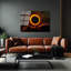 Superbe peinture murale en verre trempé 27,6 po x 39,4 po | 100% verre trempé, épaisseur: 0,16 pouce | Décoration élégante pour le salon ou le bureau, durable et facile à nettoyer, idée de cadeau parfaite