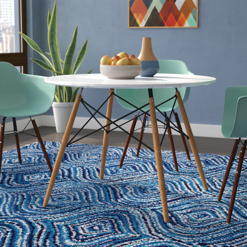 Lotasha Round Solid Wood Base Dining Table, 29" H x 40" W x 40" L