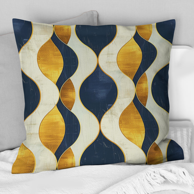 Coussin Gold, H 16 po x l 16 po