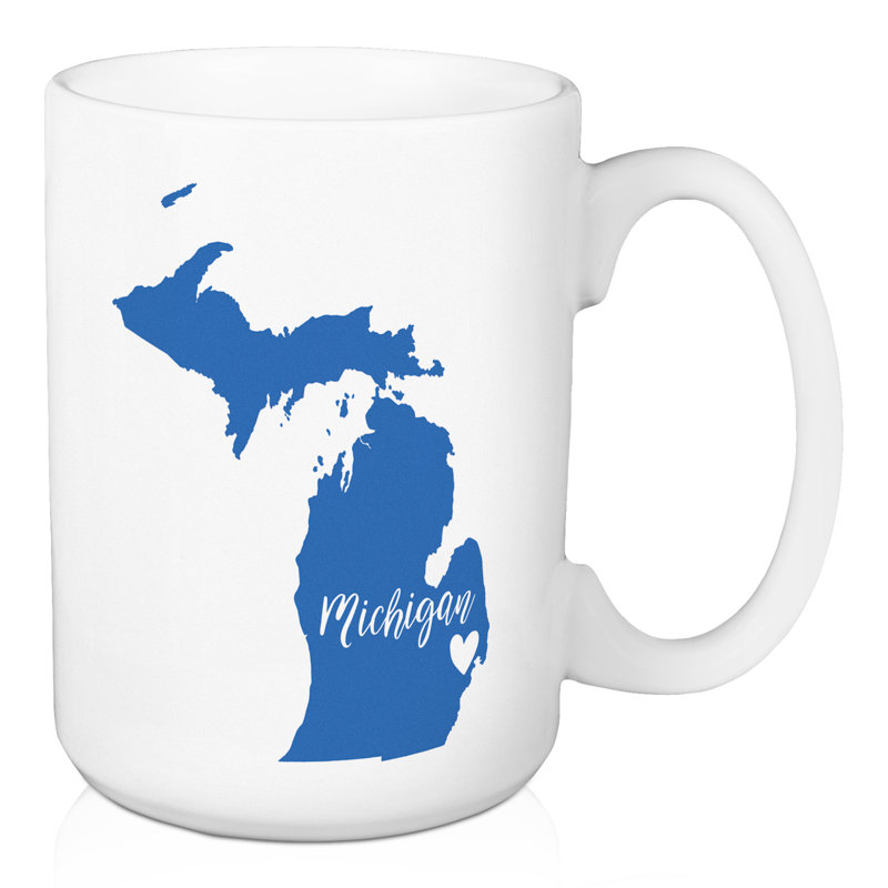 Grande tasse à café michigan state fierté anne love Fort Washington, Bleu