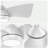 30" Ceiling Fan with Light & Remote for Small Rooms – Dimmable LED, Quiet DC Motor – Modern White Ceiling Fan for Nursery, Small Bedroom & Kitchen-728293565-728293562