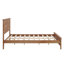 Base de lit moderne à profil bas avec structure de lattes interne robuste pour une stabilité optimale du matelas