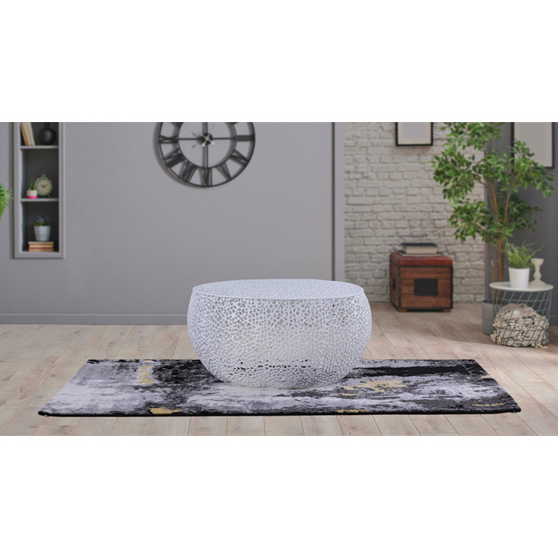 Table basse ronde, Blanc