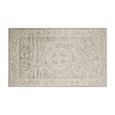 Tapis beige lavable à la machine