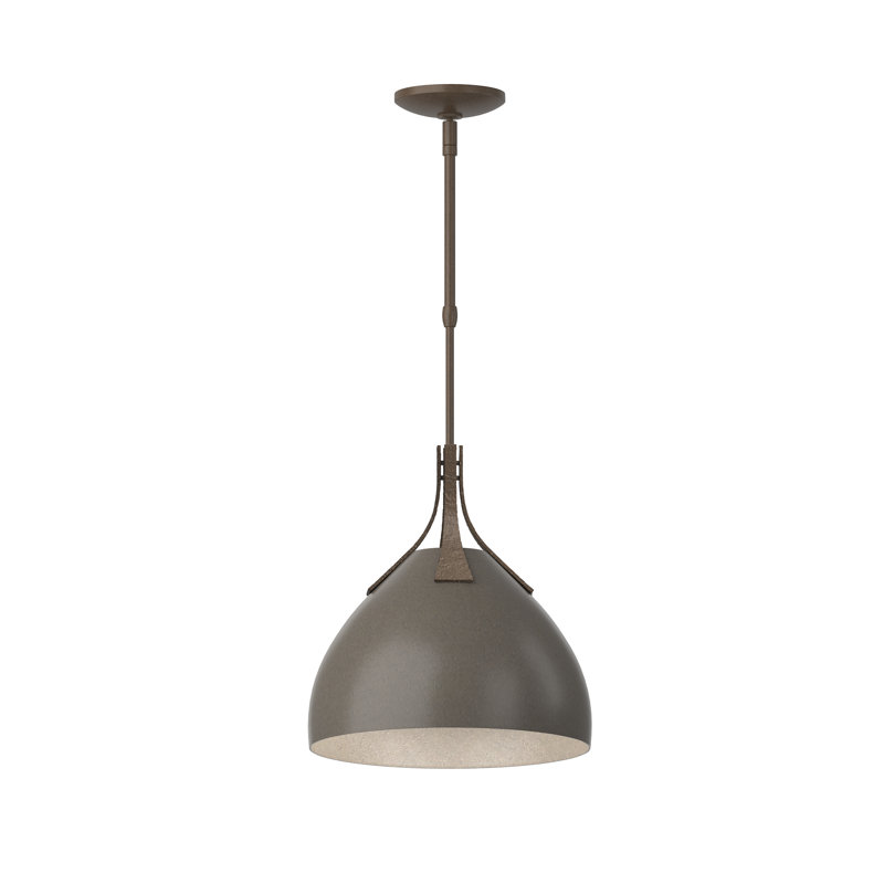 Summit 1 - Light Single Dome Pendant, Dark Smoke, Bronze