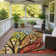 Machine Washable Indoor/Outdoor Braegger ACN2336 Botanical Rug