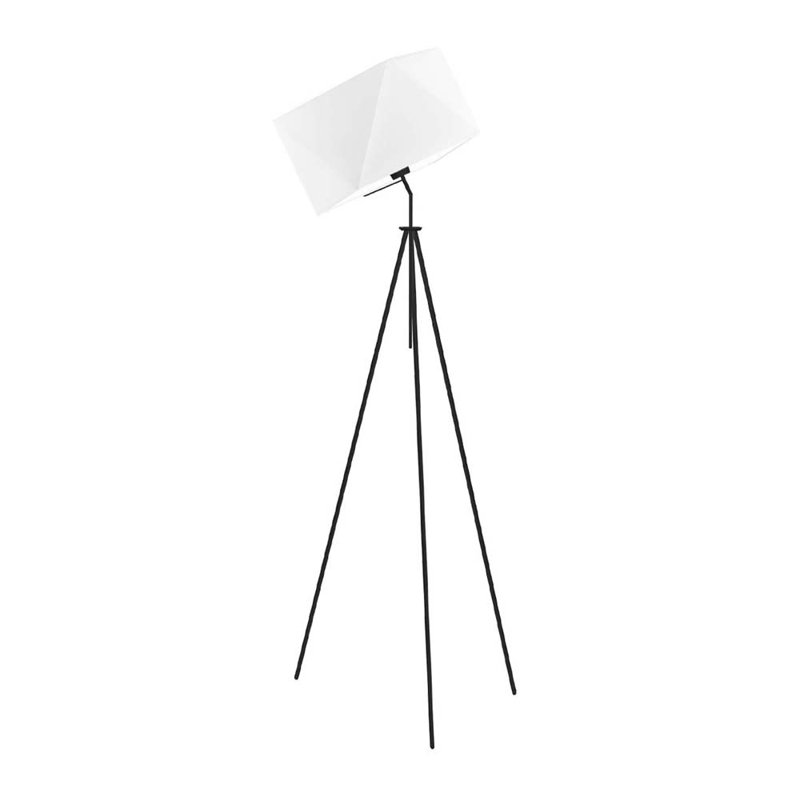 Ayaniah 142cm Tripod Floor Lamp, Black, White