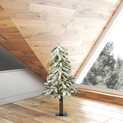3' Lighted Cedar Christmas Tree