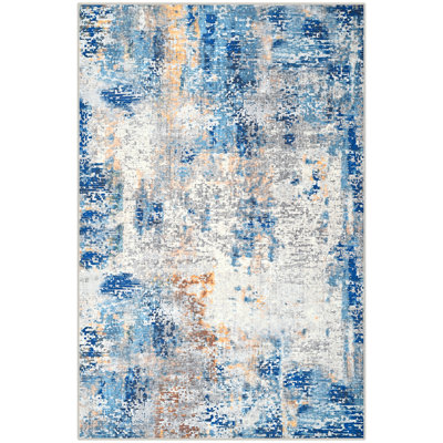 Abstract Shag Area Rug