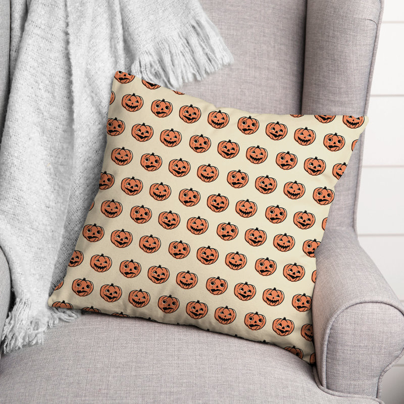  Coussin décoratif à motif de citrouilles