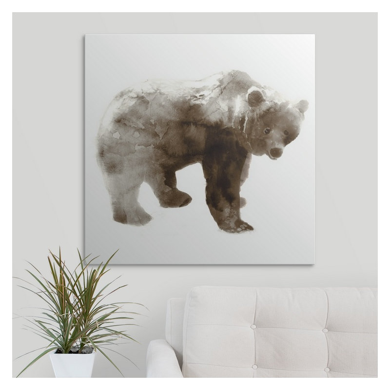 Ezmae " Bear " by Edward Selkirk, 48" H x 48" W x 1.5" D, Canvas