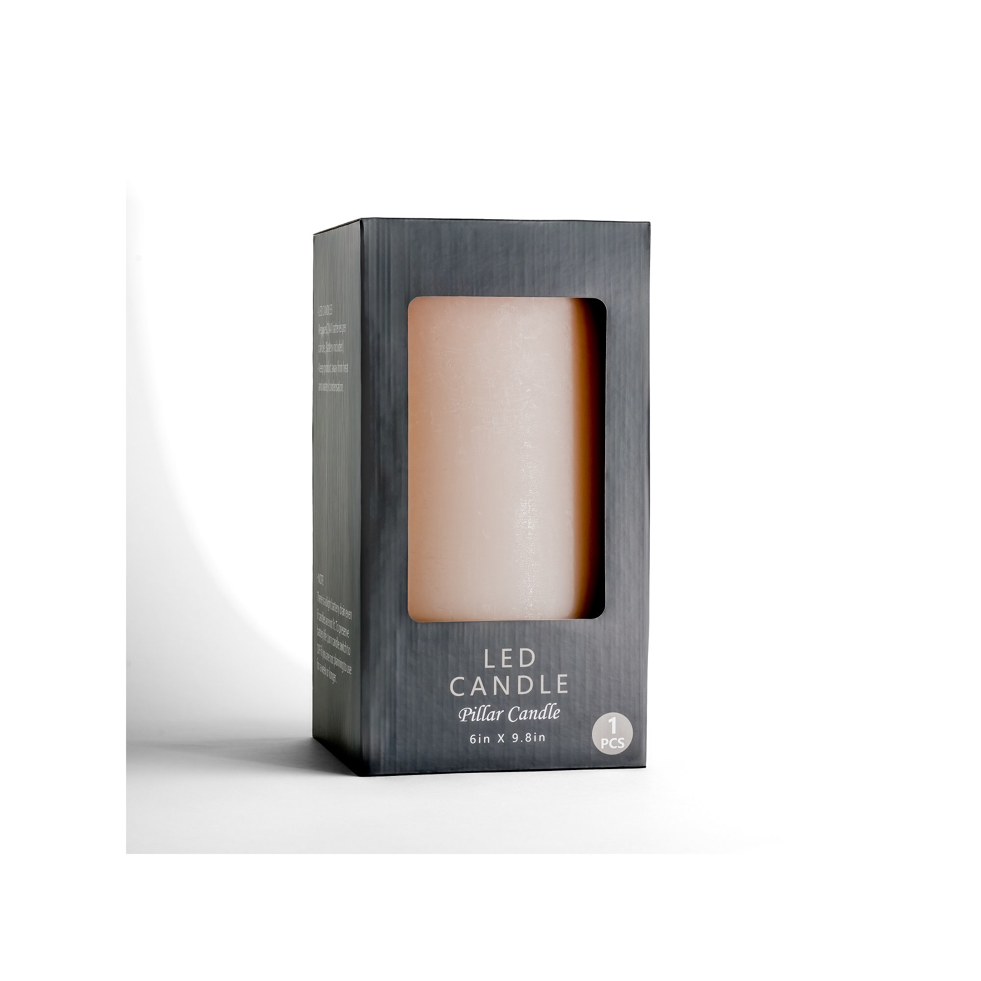 3 Wick Large Flameless Candle, Pink