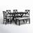 Shawn 6-Person Trestle Dining Set-1803220302
