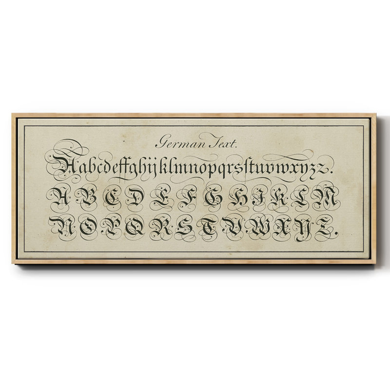 Manuscrit de l'échantillonneur I - Toile encadrée, H 20 po x l 50 po