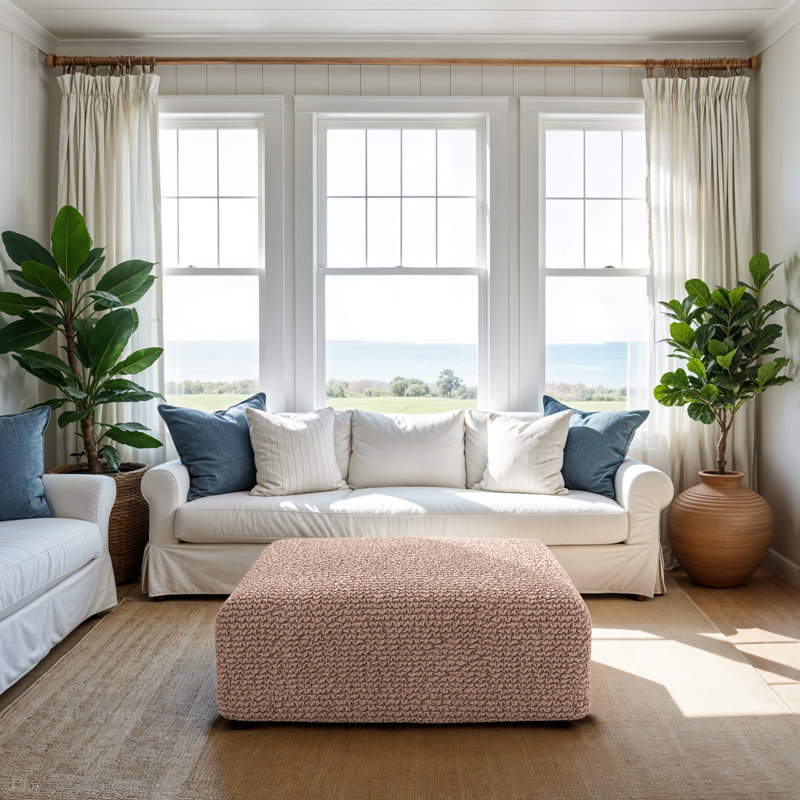 Housse extensible pour repose-pieds - Facile à nettoyer et durable - Collection Comfort, H 23 po x l 42 po x P 32 po