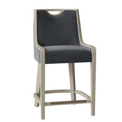 Anthony Upholstered Stool with Solid Wood Frame