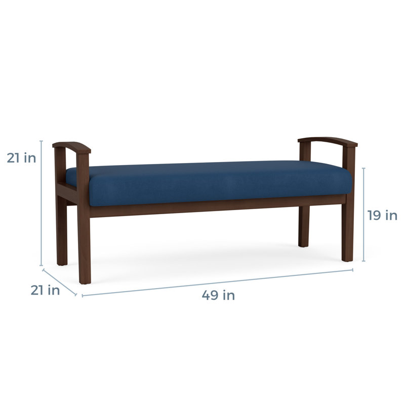Banc en bois massif Amherst, Patriot Plus Blue Ridge, Noyer Riftwood