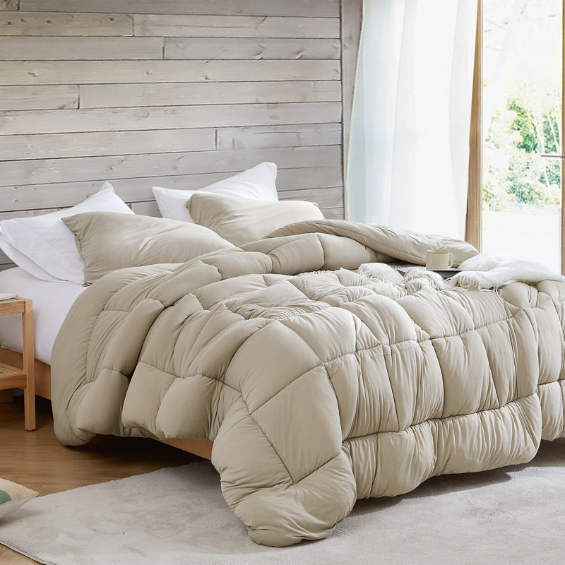 Summertime Coma Inducer Buttery Soft Oversized Comforter, Twin XL Comforter, Beige