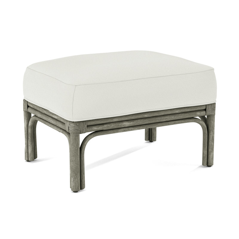 Boca Ottoman, Greystone, Elite Ivory; 0321-91