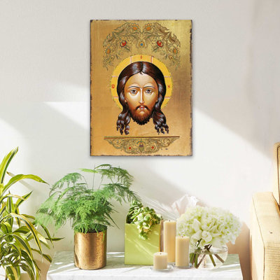L'emblème de la Sainte Face - Peinture sur bois