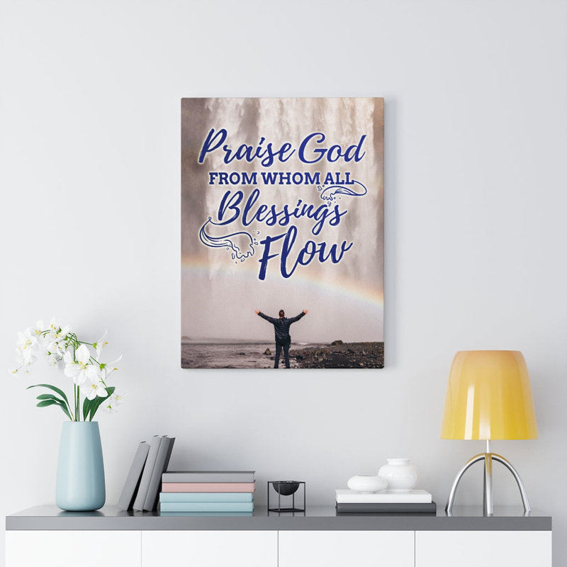 Blessings Flow - Wrapped Canvas Print, 61cm H x 46cm W