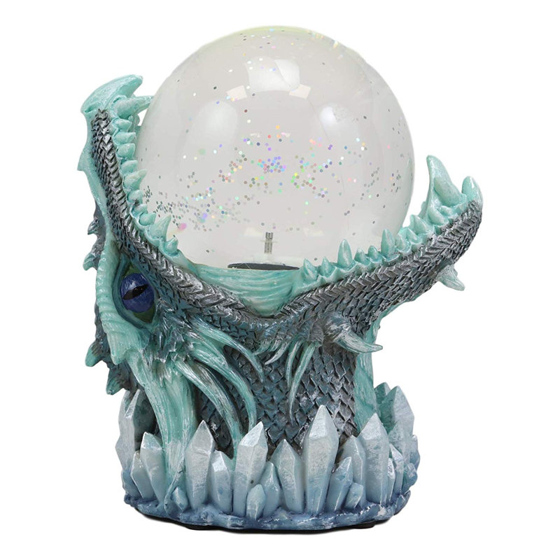 Globe terrestre à del d’eau paillettes sparkle icy frost géant leviathan dragon Naik