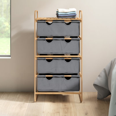 Commode de rangement 4 tiroirs Besart