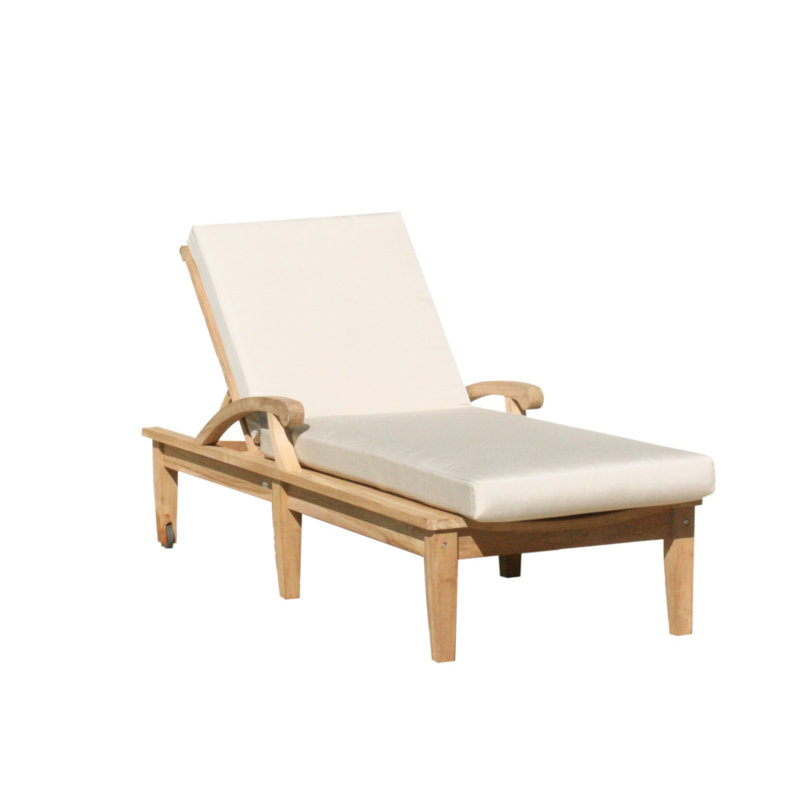 Majewski Outdoor Teak Chaise Lounge