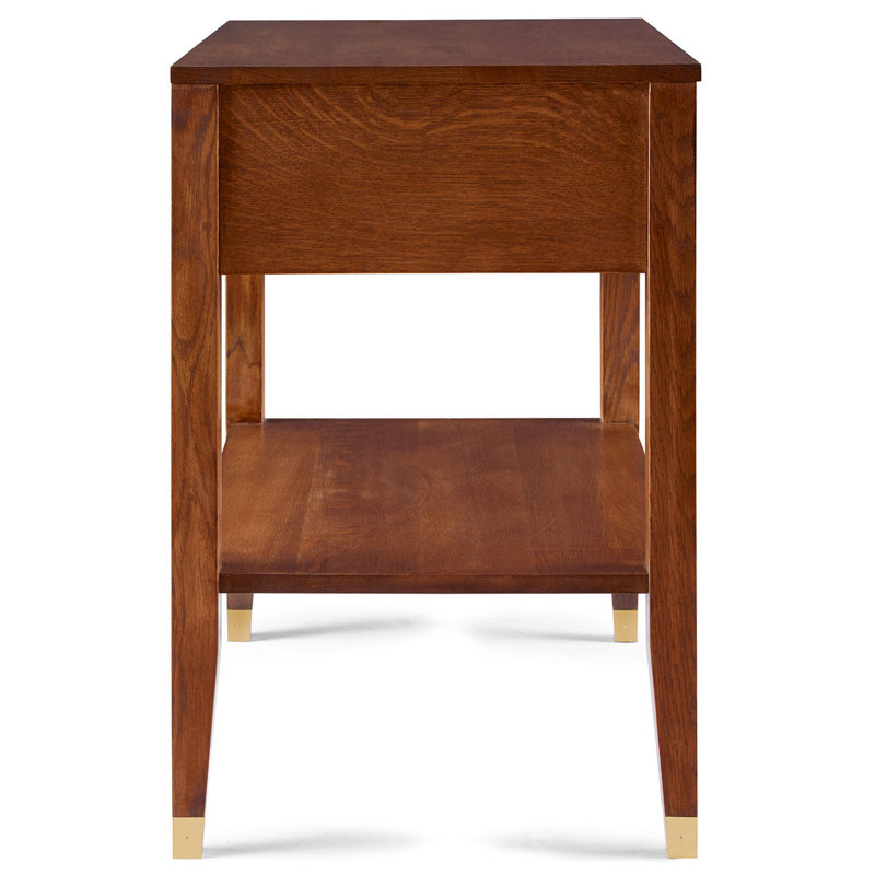 Surrey Hills Open Nightstand, Wood Top, Manlius