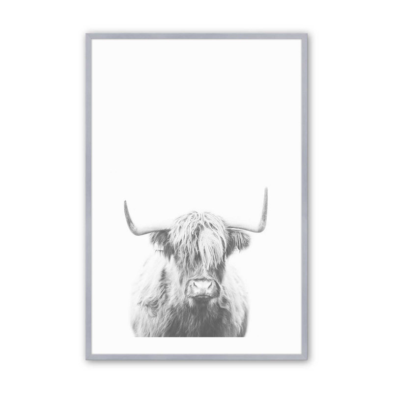 Highland Spirit, dans un cadre,, Cadre en chrome poli, H 37,25 po x l 25,25 po x P 1,25 po
