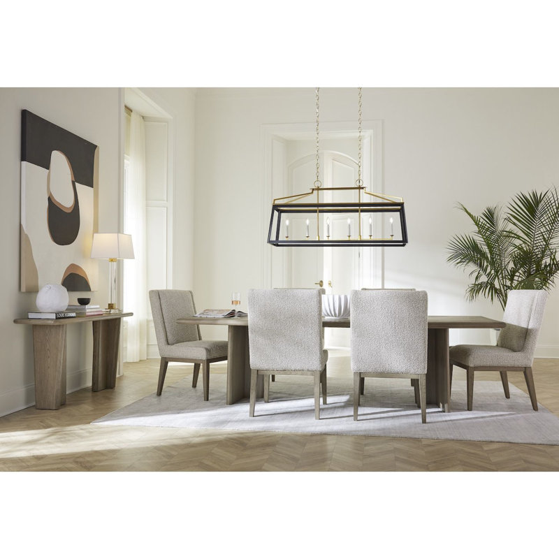 Cardston Upholstred Dining Chair Oyster Beige Performance Fabric